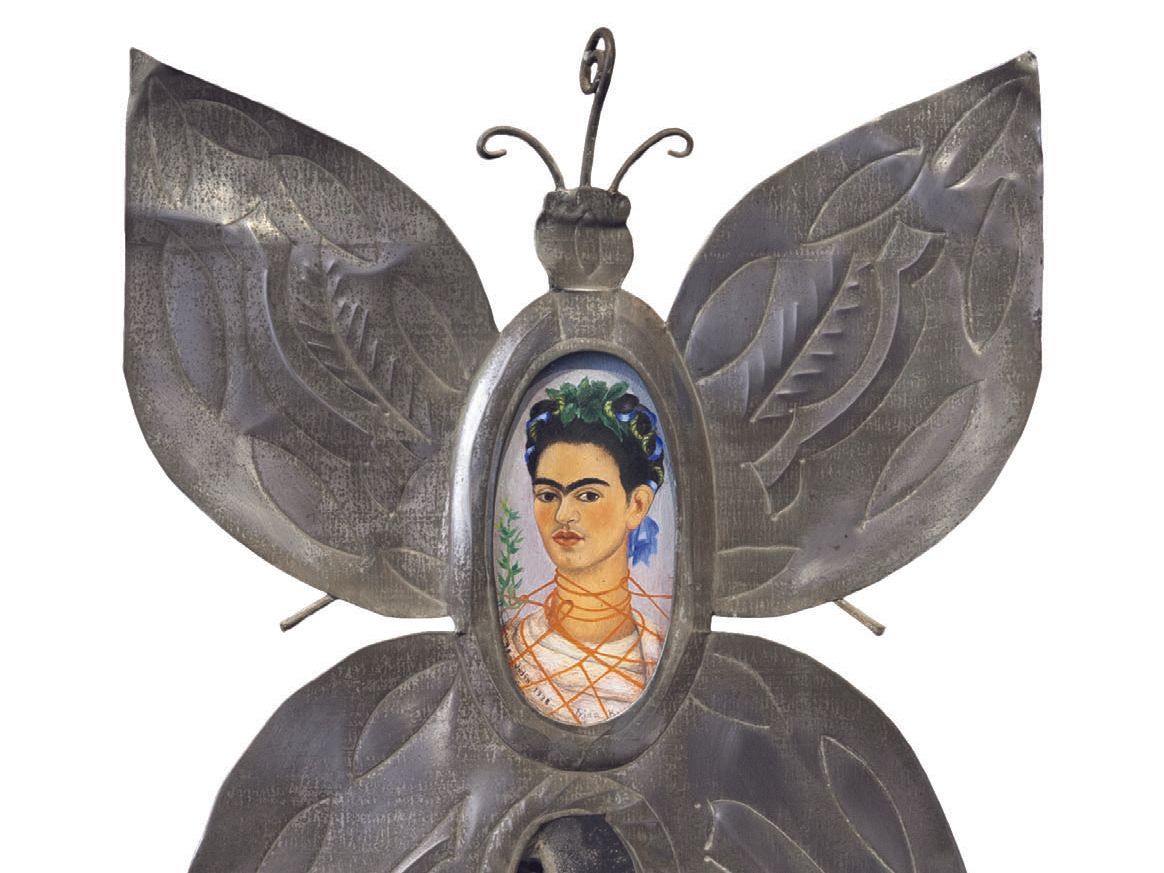 Frida Kahlo’s self-portrait in
butterfly form is a talisman
