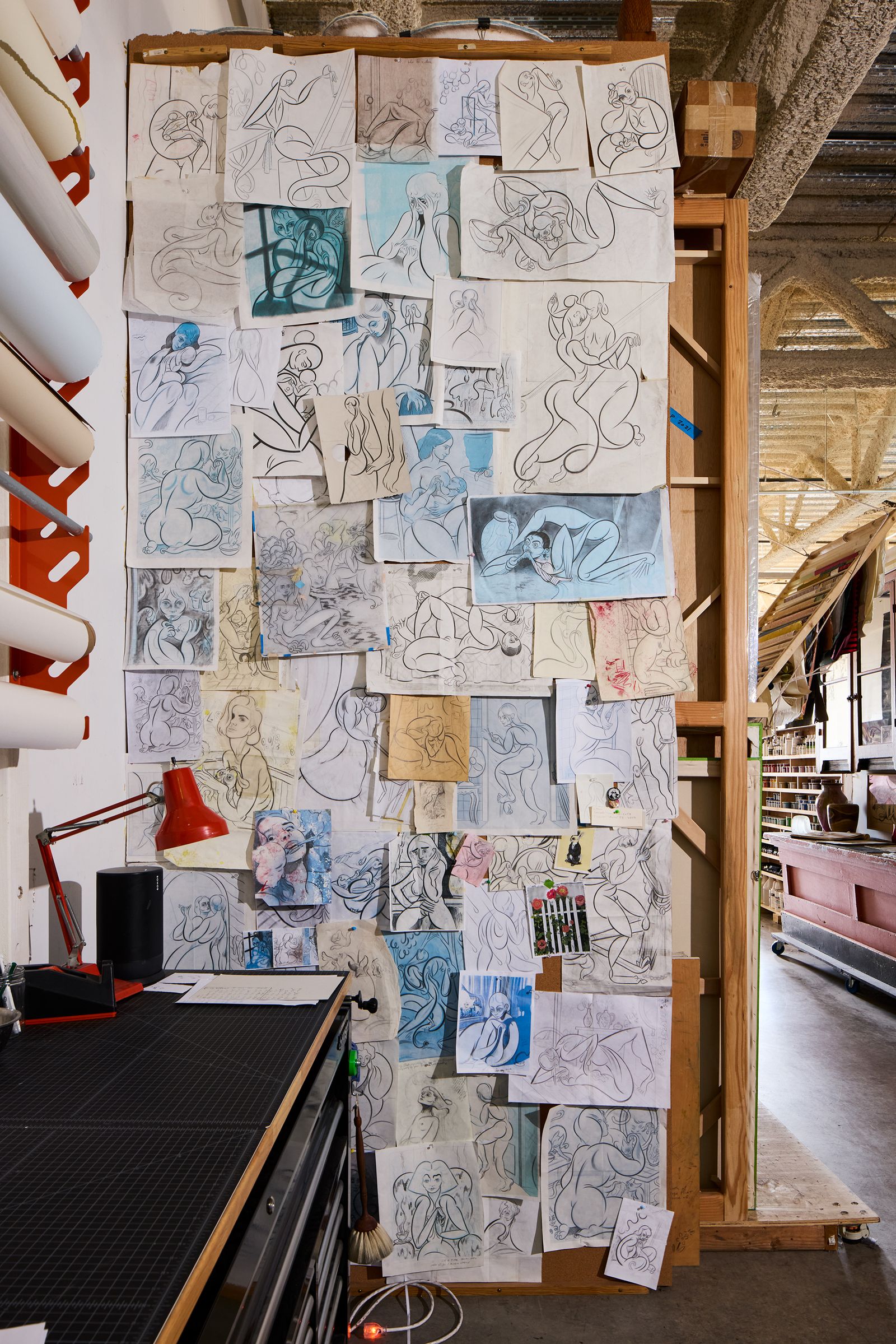 Image may contain Art Plywood Wood and Person