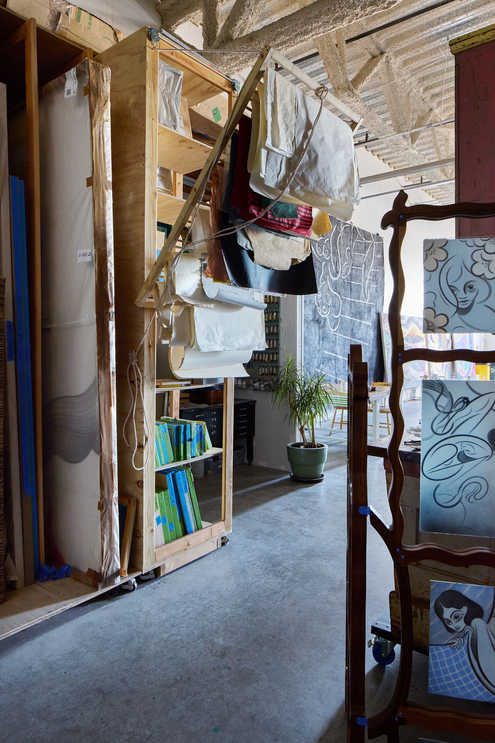 Image may contain Indoors Interior Design Furniture Person Chair Face Head and Wood